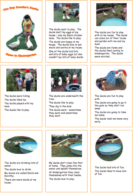 Learning story text