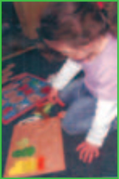 Child painting picture