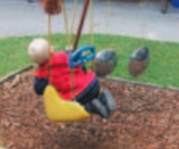 Infant on a swing