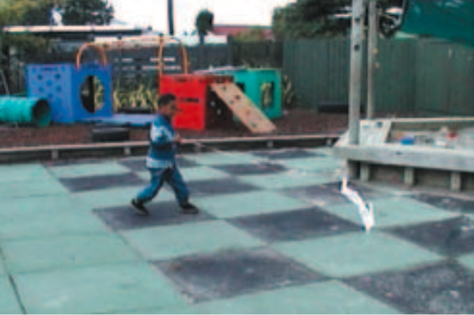 Boy outside in playground